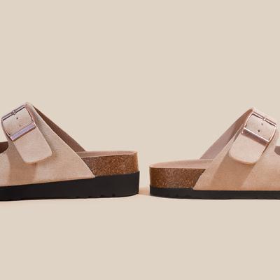 Тапочки женские кожаные ретро рыбацкие туфли сандалии женские летние повседневные универсальные слово с пляжными сандалиями