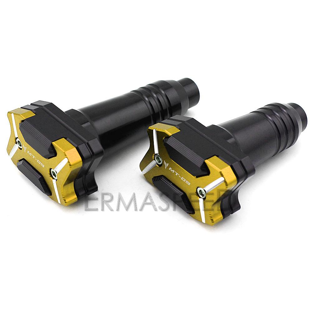 MT-09 мотоциклетная защита от падения, рама, ползунки, алюминиевые аксессуары для мотоциклов с ЧПУ для MT09