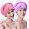 Super Absorbent Hair Towel Wrap for Wet Hair Quick Dry Coral Velvet Hair Towel with Bow-Knot Shower Cap Bath Accessories