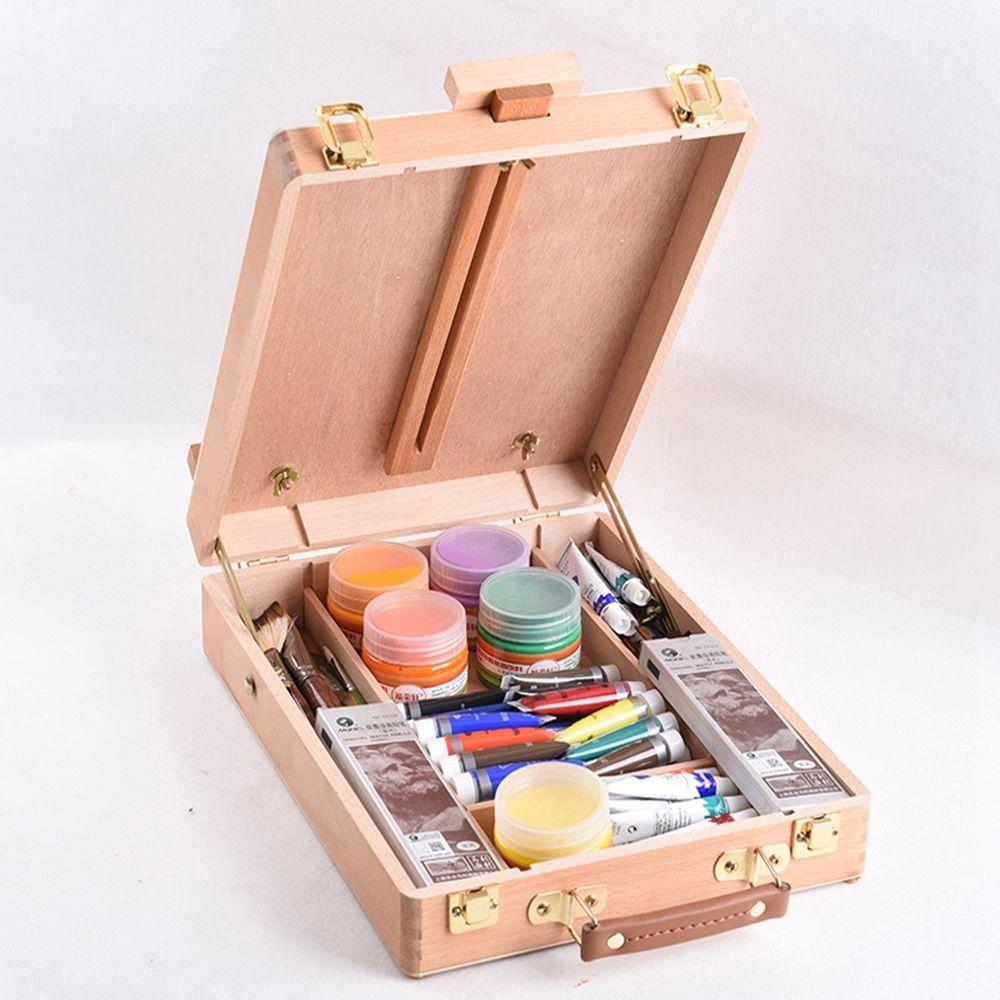 Детский стол художника Принадлежности для рисования Настольный мольберт для масляной живописи Принадлежности для рисования Скетчбокс