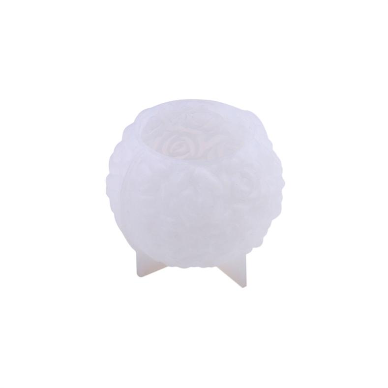 DIY Flower Cluster Candle Molds Handmade Silicone Resin Casting Mold Rose Flowers Epoxy Mold