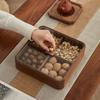 Деревянная коробка для закусок и конфет с отделениями - Круглый угол Свадебное украшение Подарок