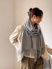Women's Winter Shawl: Soft Red Scarf with Tassels, Versatile and Warm for Autumn and Winter