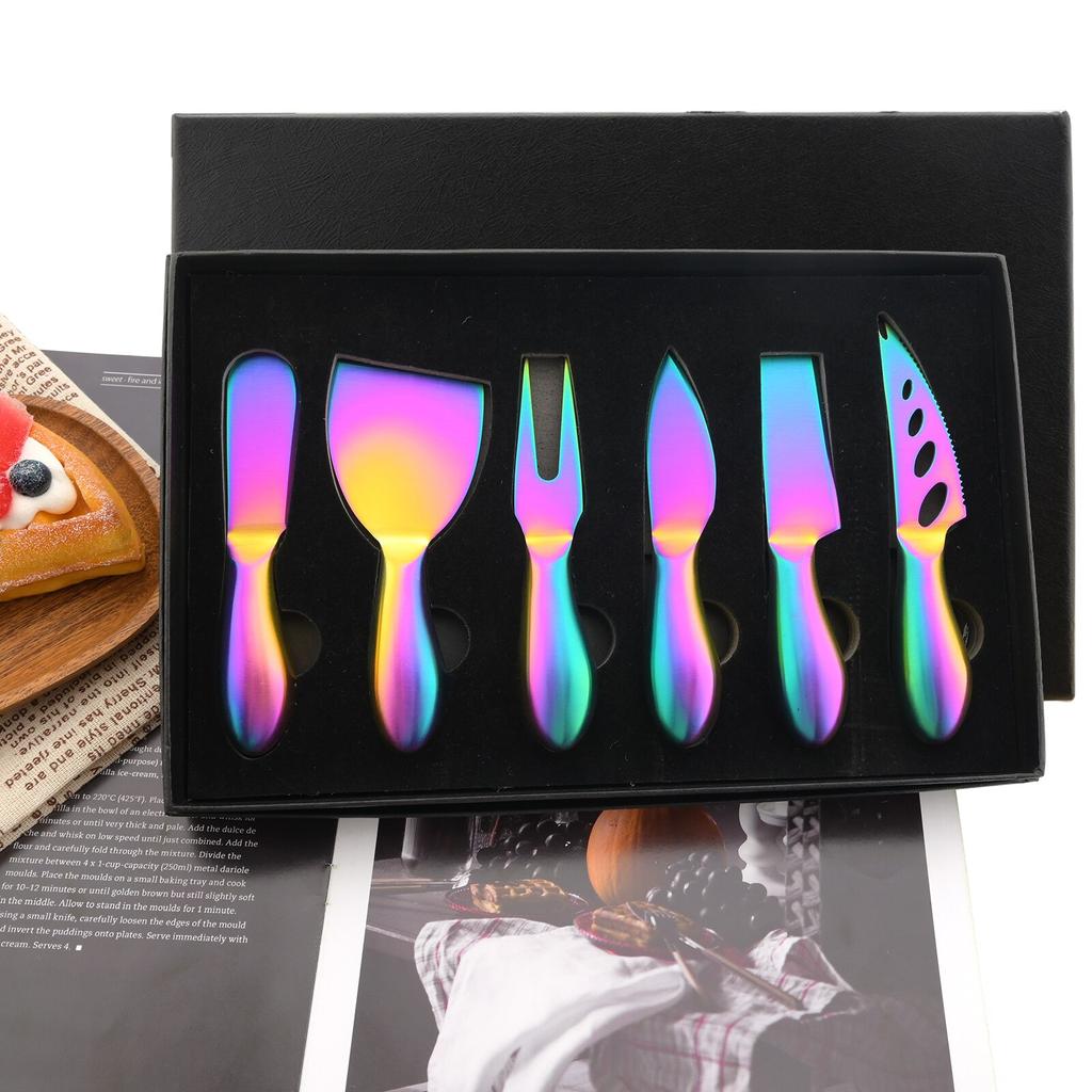 Premium Exquisite 4/6pc Cheese Slicer Cutter Knife Creative Sharp Knife Cheese Kitchen Tool Cake Spatula Butter Knife Cheese Set