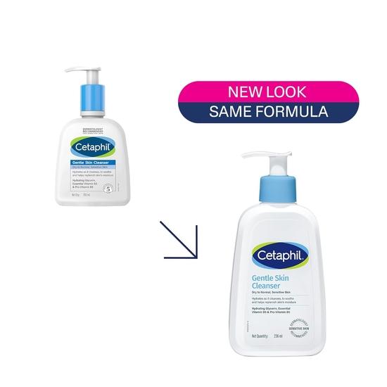 Cetaphil Средство для умывания лица Cetaphil, нежное очищающее средство для сухой, нормальной и чувствительной кожи - 250 мл | Ниацинамид, витамин B5 | Не содержит парабенов и сульфатов