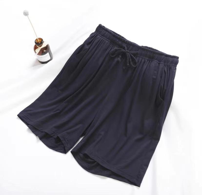 Men's Modal Cotton Sleep Shorts: Lightweight, Loose, Plus Size Casual Beachwear.