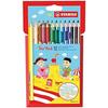 Crayon De Couleur - STABILO - Trio Épais - 12 Pièces - Ergonomique - Multicolore