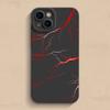Крутой чехол для телефона с принтом Красной Молнии для iPhone 16 16E 15 14 13 12 11 Pro Max 7 8 Plus X XR XS Матовый Ударопрочный Силиконовый Чехол
