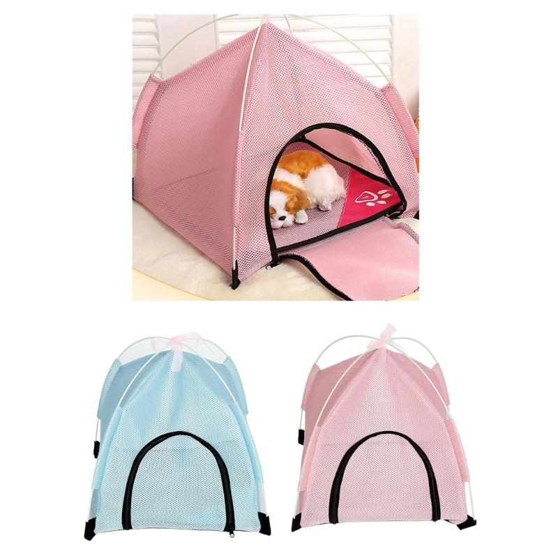 Простой летний вигвам для домика для питомца, комнатная палатка-вигвам для мелких животных, складное укрытие, мебель для питомца
