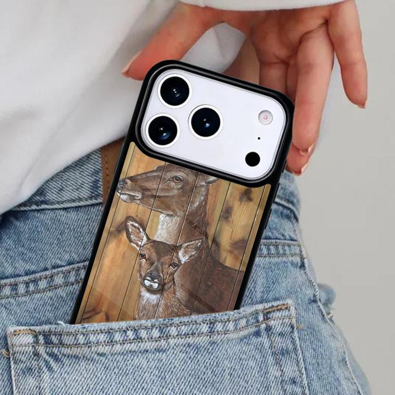 Чехол для телефона с оленями для iPhone 17ProMax 12 13 14 15 16e 17 Pro Max Plus Air Cover
