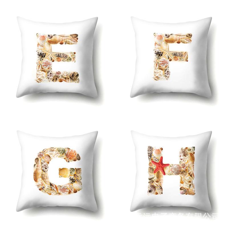 Полиэстеровая наволочка Автомобильная декорация Дом Наволочка с принтом 26 английских букв