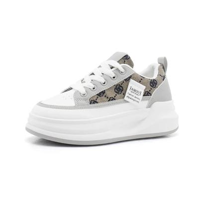 Женские вулканизированные туфли на шнуровке, повседневные туфли на платформе, дышащие, износостойкие, на танкетке, легкие, удобные, женские кроссовки