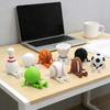 Фигурка спортивного мяча Настольный декор с шарнирными ногами 3D-печать Сидячая поза Фигурка-персонаж Украшение для полки Подарки для спортивных фанатов