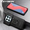 KEYSION Ударопрочный чехол для Xiaomi Redmi Note 15 Pro+ 5G Защита сдвижной камеры Металлическое кольцо-подставка Чехол для телефона для Redmi Note 15 4G 5G