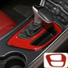 Inner Gear Shift Panel Decoration Cover Trim For Dodge Challenger 2015- Red