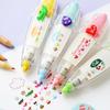 Cartoon Floral Sticker Tape Pen Funny Kids Notebook Diary Decoration Sticker for Children Toy