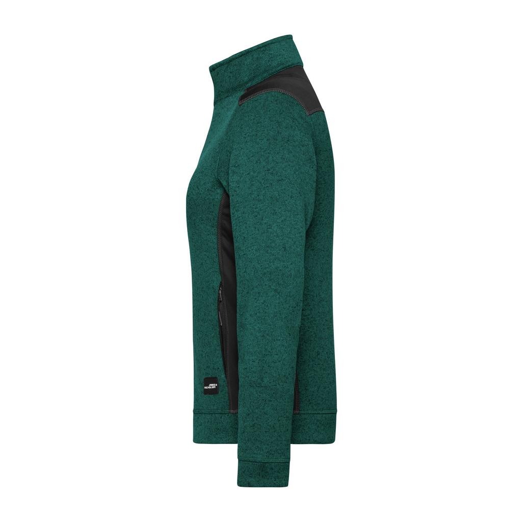 James and Nicholson Womens/Ladies Strong Knitted Fleece Jacket