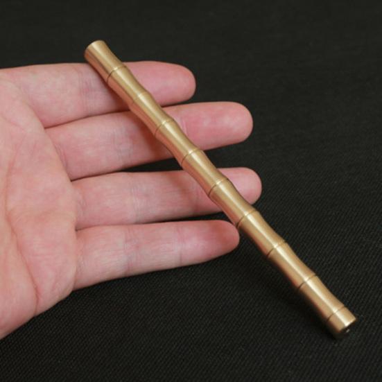 Бамбуковая модель Чистая латунь Ручная работа Металлическая фирменная гелевая ручка Каваи Канцелярские товары