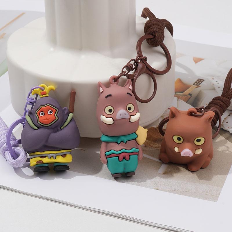 Брелок-подвеска Аниме Йокай: Мультяшная кукла-бродяга из горы, аксессуар и брелок для сумки