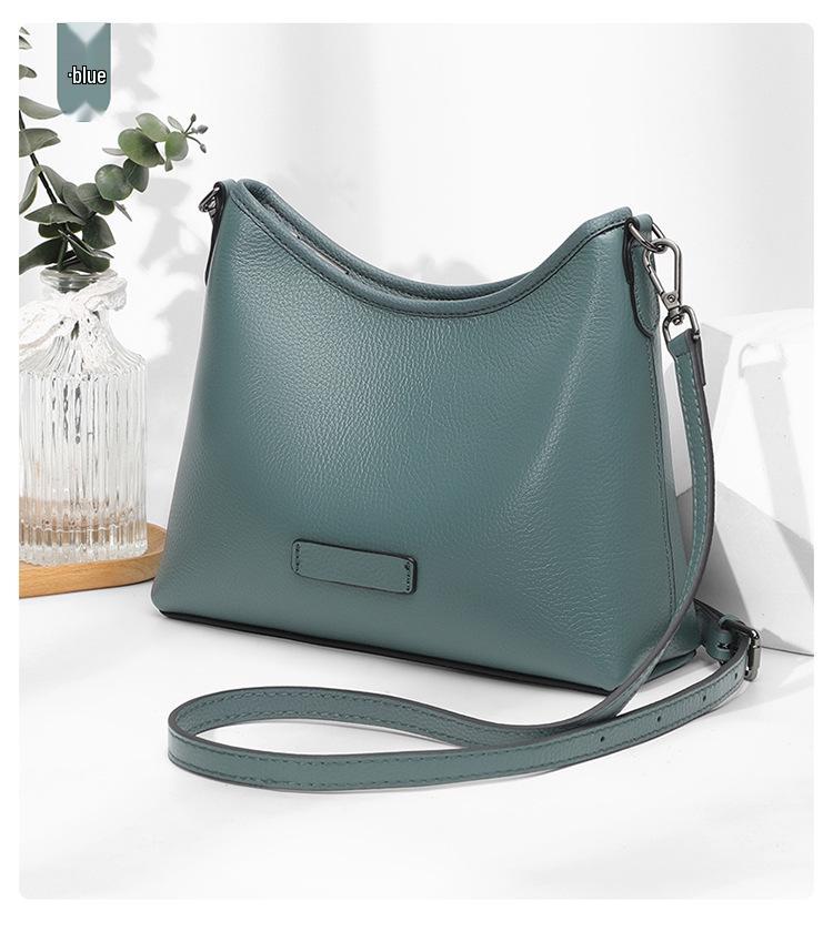 Женская наплечная сумка из натуральной коровьей кожи: Универсальная, Большая вместимость, Через плечо, Новый модный тренд 2026