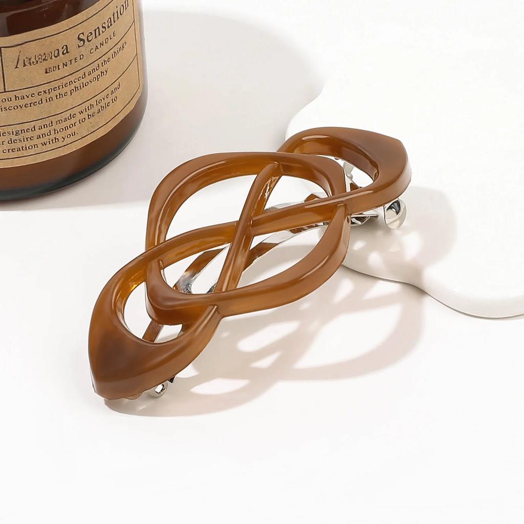 Frosted Ponytail Clip Hairpin Hollow Out Hair Clip Women Girl Ponytail Hair Clip Fashion Retro Hair Accessories Headwear Hairpin