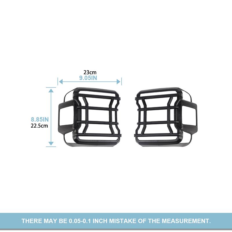 Taillights Covers Rear Lamp Housing ABS Tail Light Decoration Cover Sticker For Jeep Wrangler JL 2018-2023 Exterior Accessoriess