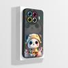 Case For Tecno Spark 20 Pro Plus 4G Phone Cover Cute Astronaut Soft Liquid Silicone Bumper Shell For Tecno Spark20ProPlus Fundas