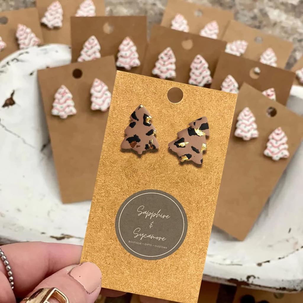 1 пара милых сережек-гвоздиков «Рождественская елка» для женщин и девочек, креативные серьги-гвоздики «Рождественская елка» в подарок