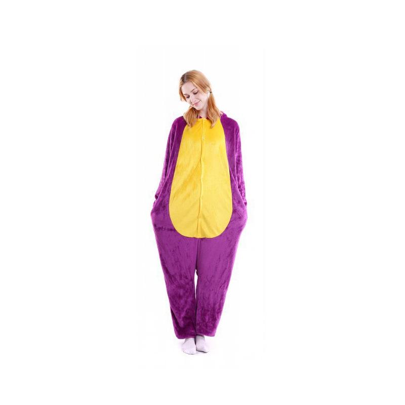 Мужской и женский комбинезон с рисунком из мультфильма, унисекс, фланелевая домашняя одежда с капюшоном, свободная повседневная одежда для отдыха