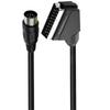 Высокопроизводительная SCART 8-контактная RGBs Аудио Видео Линия Чистая Передача Сигнала ПВХ Изоляция