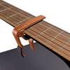 WINGO Classic Flat Guitar Capo for Classic Nylon String Guitars Grain Includes 5 Picks (Wood Color) -