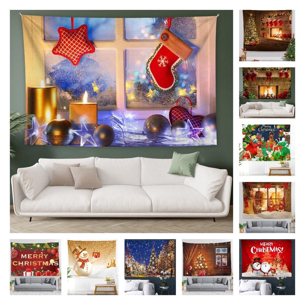 Рождественский гобелен, фоновая ткань для домашнего декора и реквизит для фотосъемки