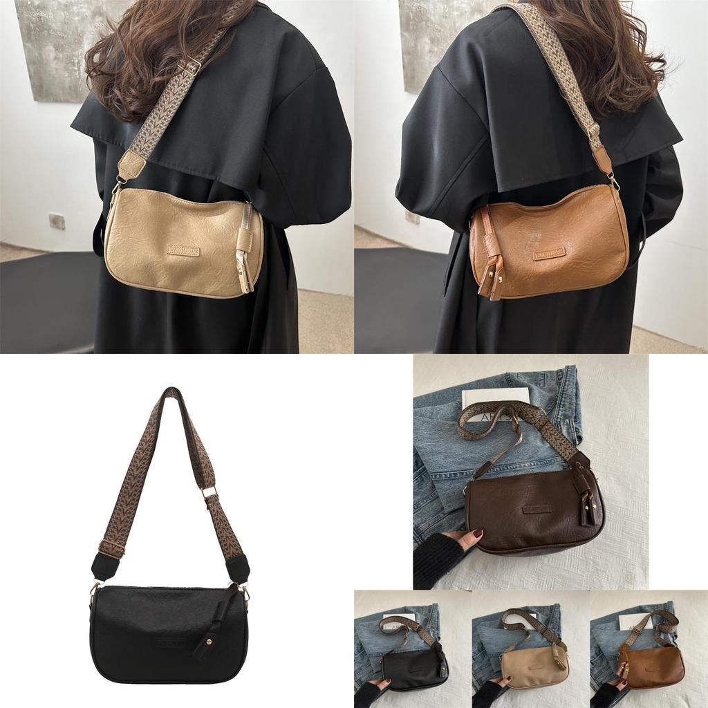 Trendy Pillow Bag For Women In Black Khaki And Brown Stylish Soft Pu Material