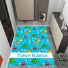 Number Blocks Winter Fun Customizable Name Floor Rug Office Rug Design for Playrooms Bedrooms Entryway Outdoor Anti-slip Rug Office home decor