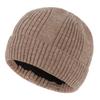 Men's Winter Fleece-Lined Thermal Wool Hat Versatile Cold-Weather Protection Adult Knitted Beanie