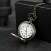 2pcs/set,Luxury Men's Pocket Watch Alloy Quartz Watch Fashion Women Mens Necklace Chain Watch & 1PC Mens Vintage Classic Cross Necklace Pendant