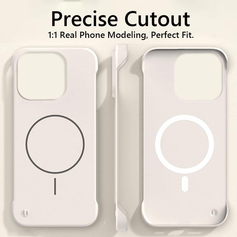 Безрамочный Магнитный Чехол для Беспроводной Зарядки Magsafe для Xiaomi 15T Pro Xiaomi15TPro 5G Тонкий Жесткий Задний Чехол