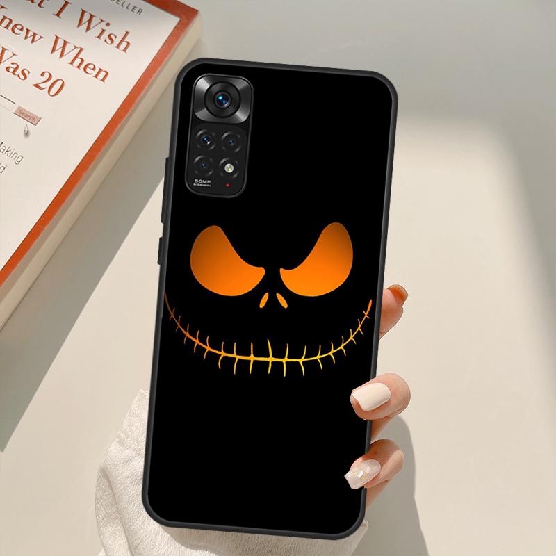 Чехол для игрового телефона со страшной улыбкой, скелетом дьявола для Redmi 10A 10C 9A 9C 9T K40 K50 для Redmi Note 11S 10S 9S 9 10 11 Pro