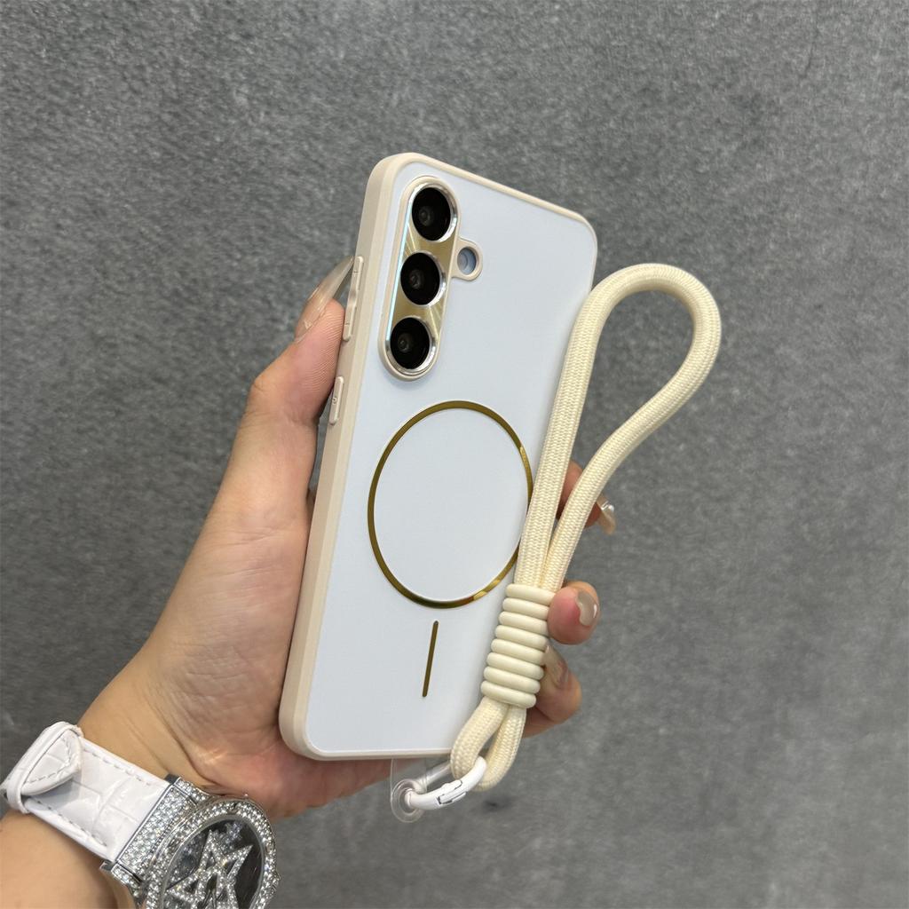 Чехол-ремешок с AG-покрытием S2 Ultra для Samsung Galaxy S23 Ultra S2 S24 Plus, чехол с ремешком на запястье для беспроводной зарядки