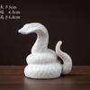 Zodiac Snake Figurine Snake 2025 White Snake Entrance Lucky Charm Snake Snake Figurine Improves Luck Feng Shui Goods Luck Inviting Wealth Fortune Good