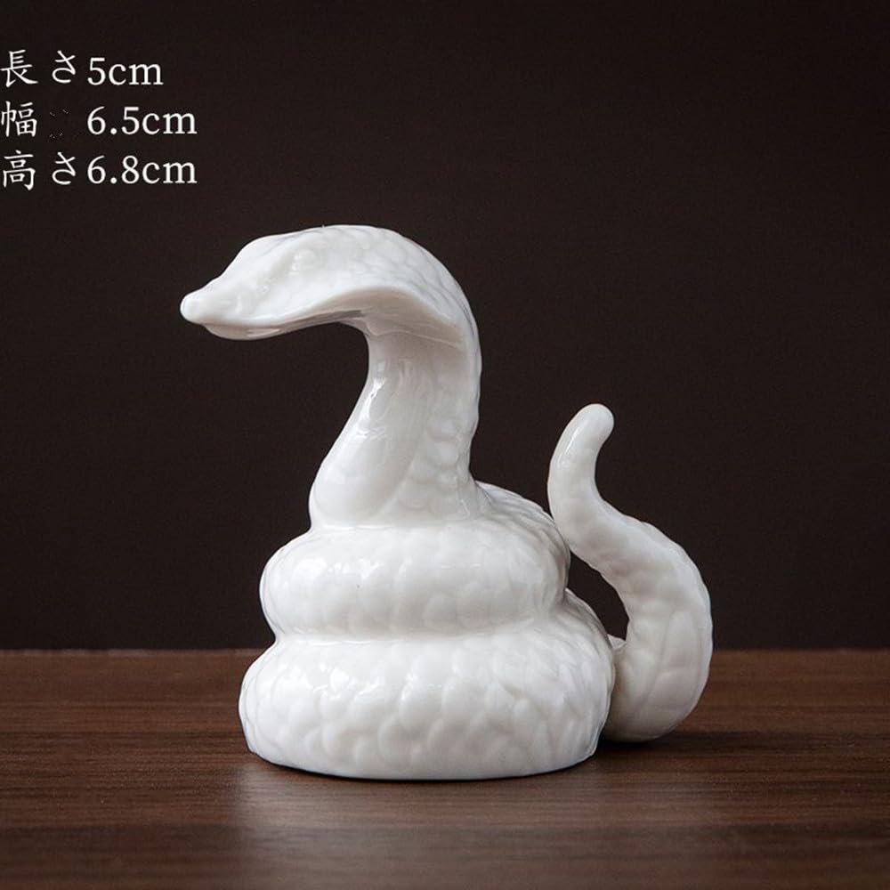 Zodiac Snake Figurine Snake 2025 White Snake Entrance Lucky Charm Snake Snake Figurine Improves Luck Feng Shui Goods Luck Inviting Wealth Fortune Good