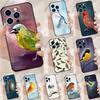Милые птицы Колибри Чехол для телефона Для iPhone 17 Pro Max 17 Air 16E 13 12 Mini 14 15 Plus 11 16 Pro Max Задняя крышка