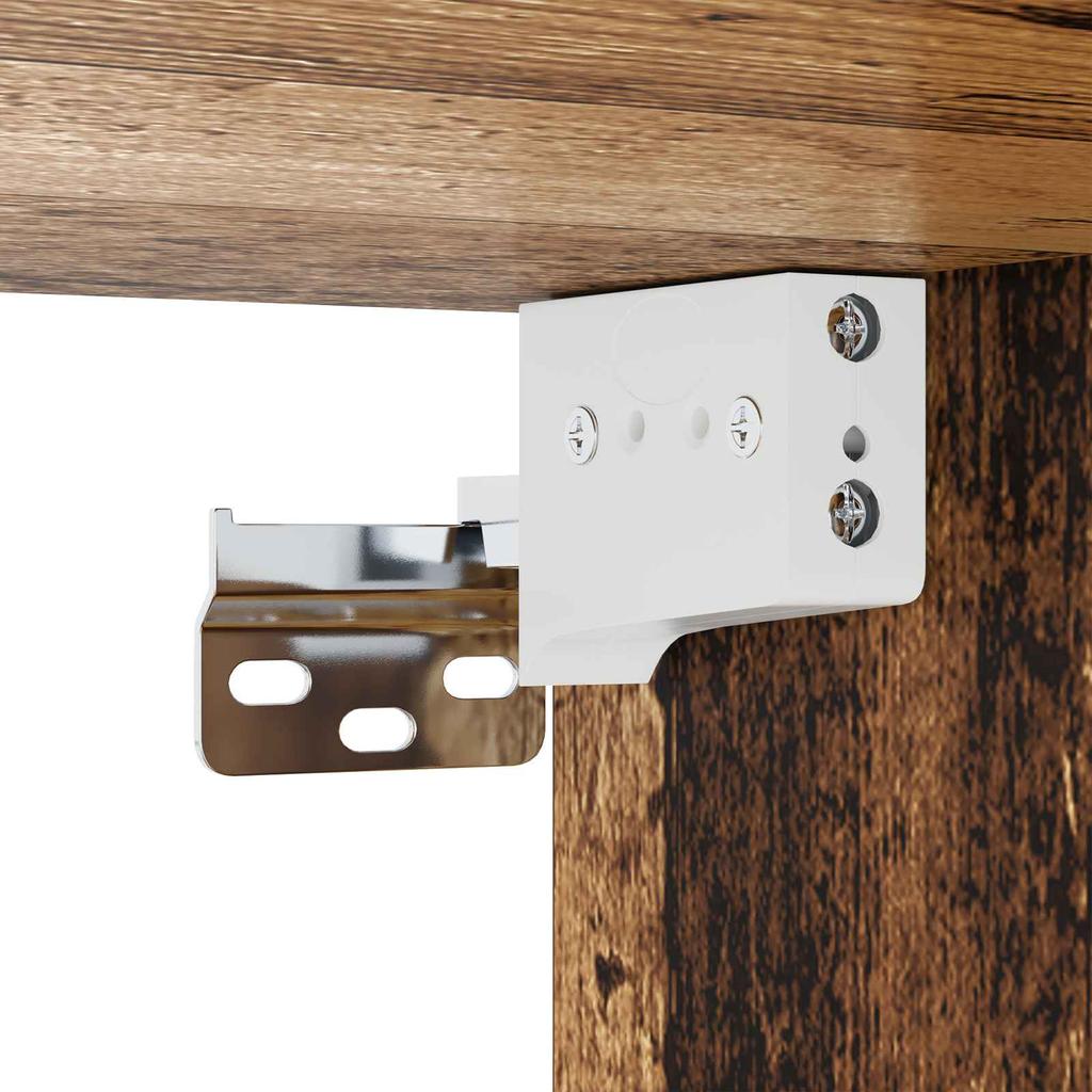 Wall Cabinet Wall Mount Reclaimed Wood 80 x 36.5 x 35 cm