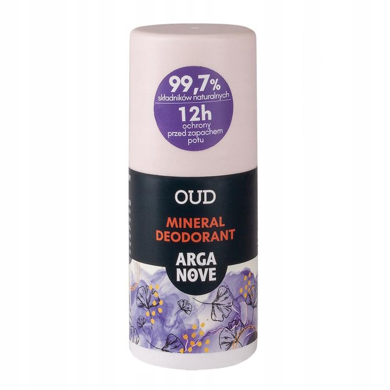 Arganove Roll-On Deodorant, Mineral, Alum, Oud 50