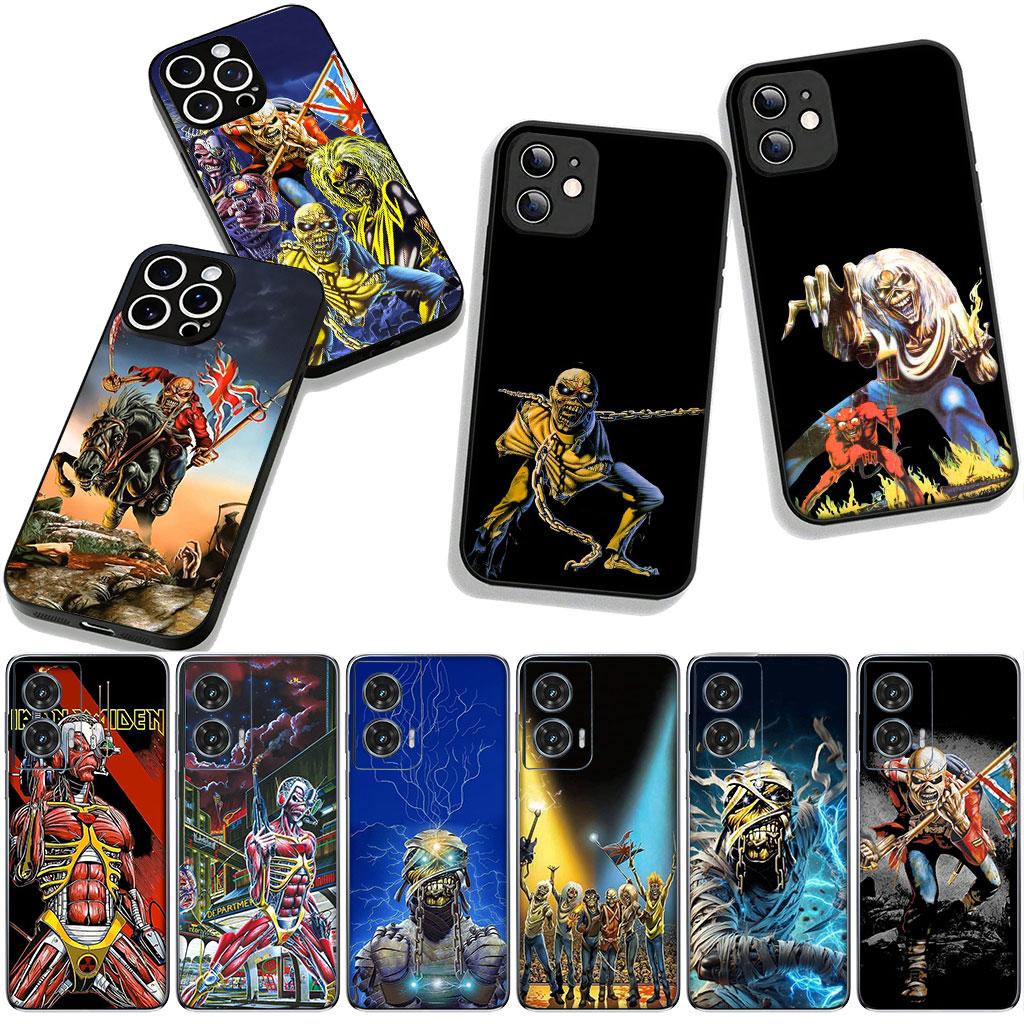 Чехол-постер I-Irons M-Rocks M-Maidens для Motorola Moto G04 G13 G14 G22 G23 G20 G32 G34 G35 G64 G82 G84 G53 G60 G72 E14 E15 E13