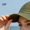 Baseball Hat Soft Top Adjustable Buckle Washed Distressed Sun Breathable Cap Retro Street Style Men Women