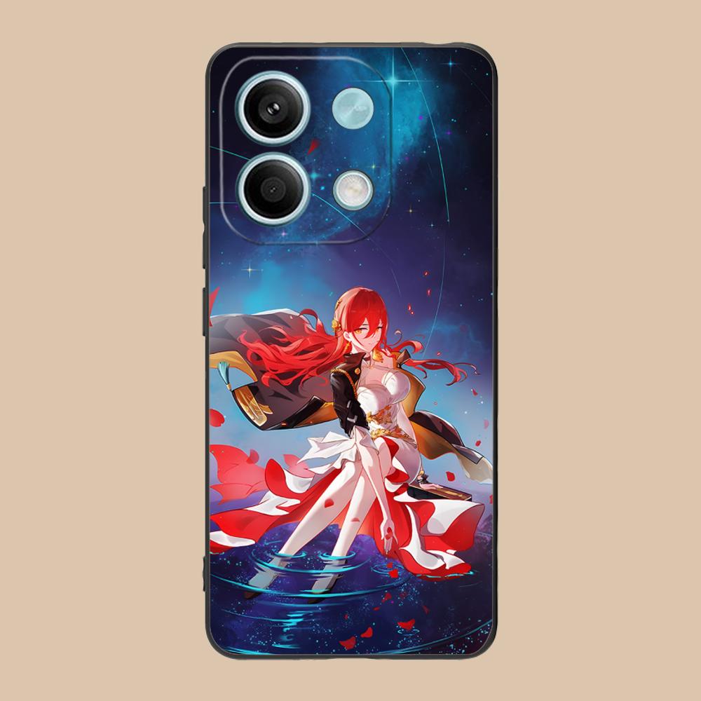 HSR Himeko Matte TPU Mobile Phone Case for POCO F8 F7 F6 F5 F4 F3 F2 Pro GT C75 C71 C65 C61 C40 Pro Ultra Colorful Cover