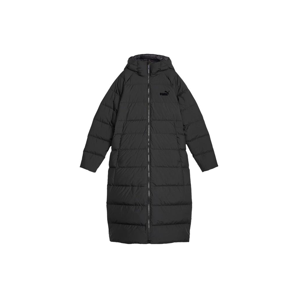 Puma Hooded Casual Long Down Jacket Women Outerwear Black 678331-01