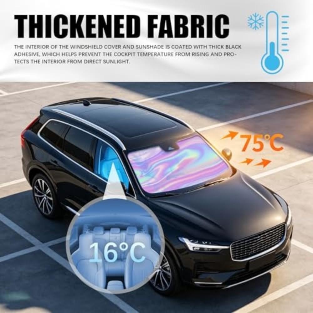 Foldable Design Car Sunshade Cover UV Heat Blocker Front Window Protector Car Front Window