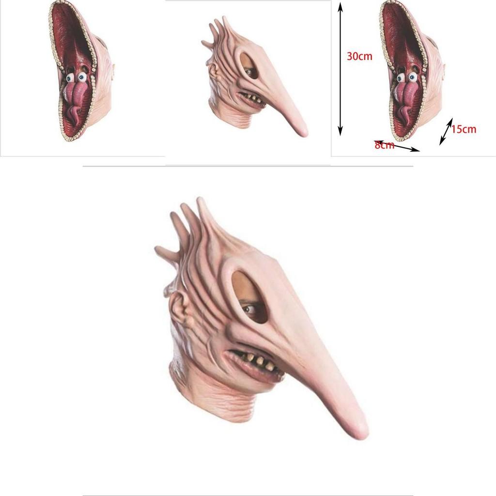Freaky Cosplay Mask Adult Beetlejuice Barbara Adam Monster Costume Accessory